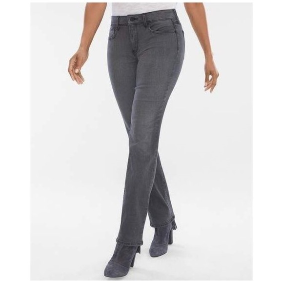 COLDWATER CREEK Black/Gray Denim ShapeMe Jeans A9 - Picture 4 of 8